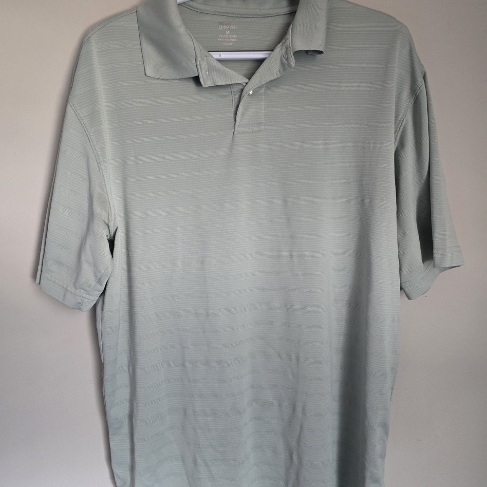 croft & barrow Pale Sage Striped Polo Shirt - Men's